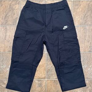 Nike Black Cargo Pants with Logo Size Medium